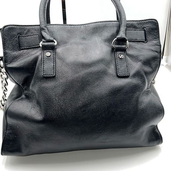 Michael Kors Hamilton Black Leather Bag - Picture 5 of 14